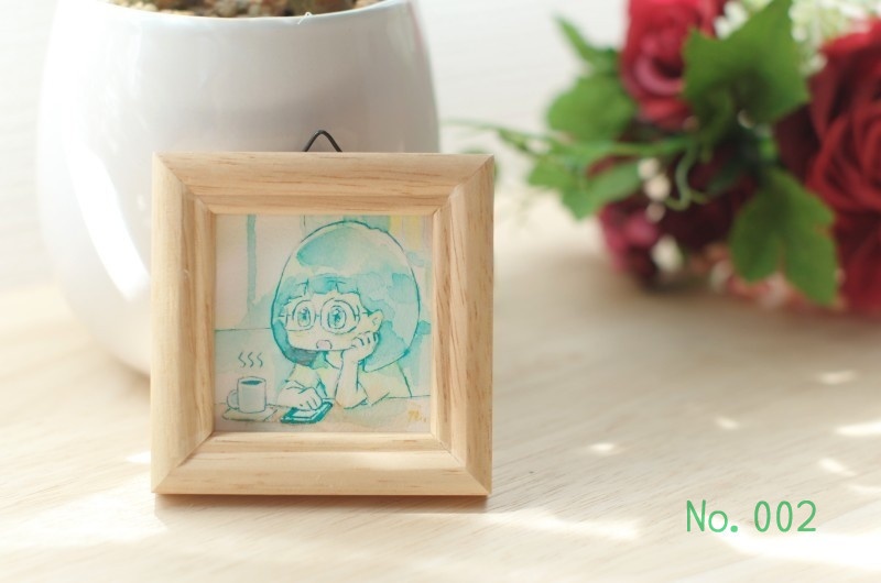 ミニ原画「朋香の毎日」- 創作オリジナル