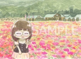 ミニ原画「朋香の毎日」- 創作オリジナル