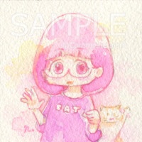 ミニ原画「朋香の毎日」No.003 創作オリジナル