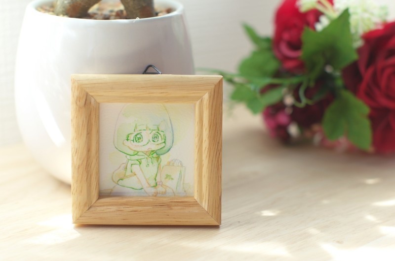 ミニ原画「朋香の毎日」No.004 創作オリジナル