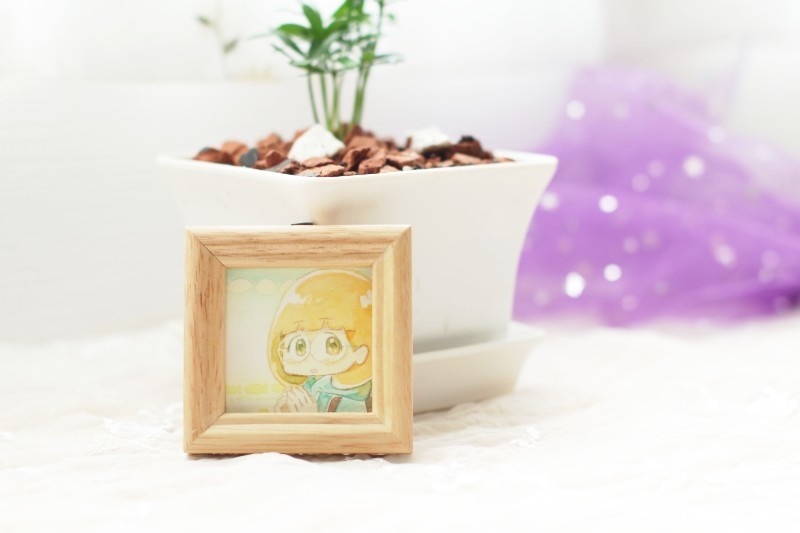 ミニ原画「朋香の毎日」No.009 創作オリジナル