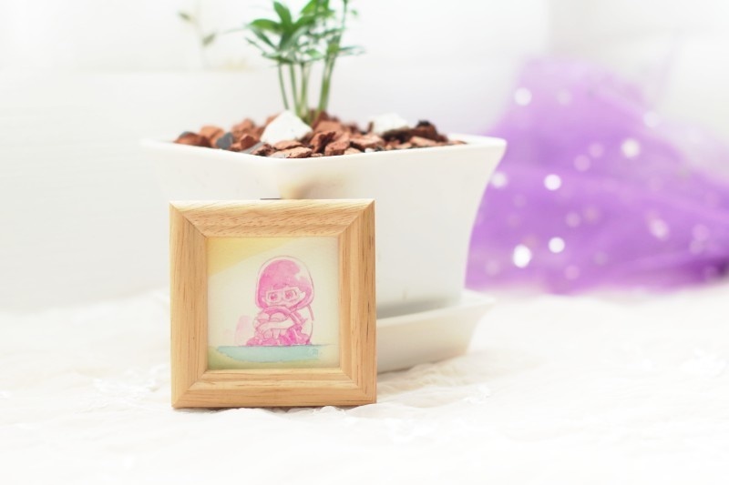 ミニ原画「朋香の毎日」No.010 創作オリジナル