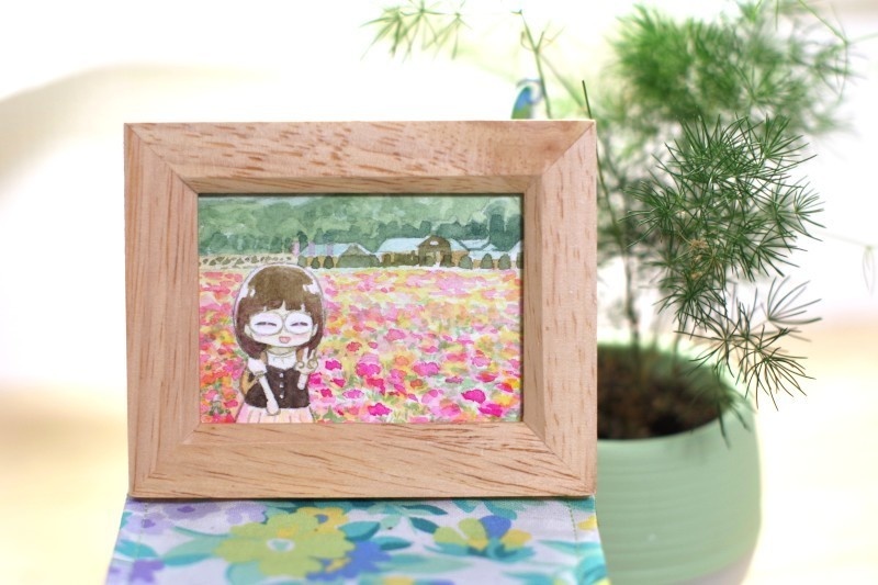 ミニ原画「朋香の毎日」No.015 創作オリジナル