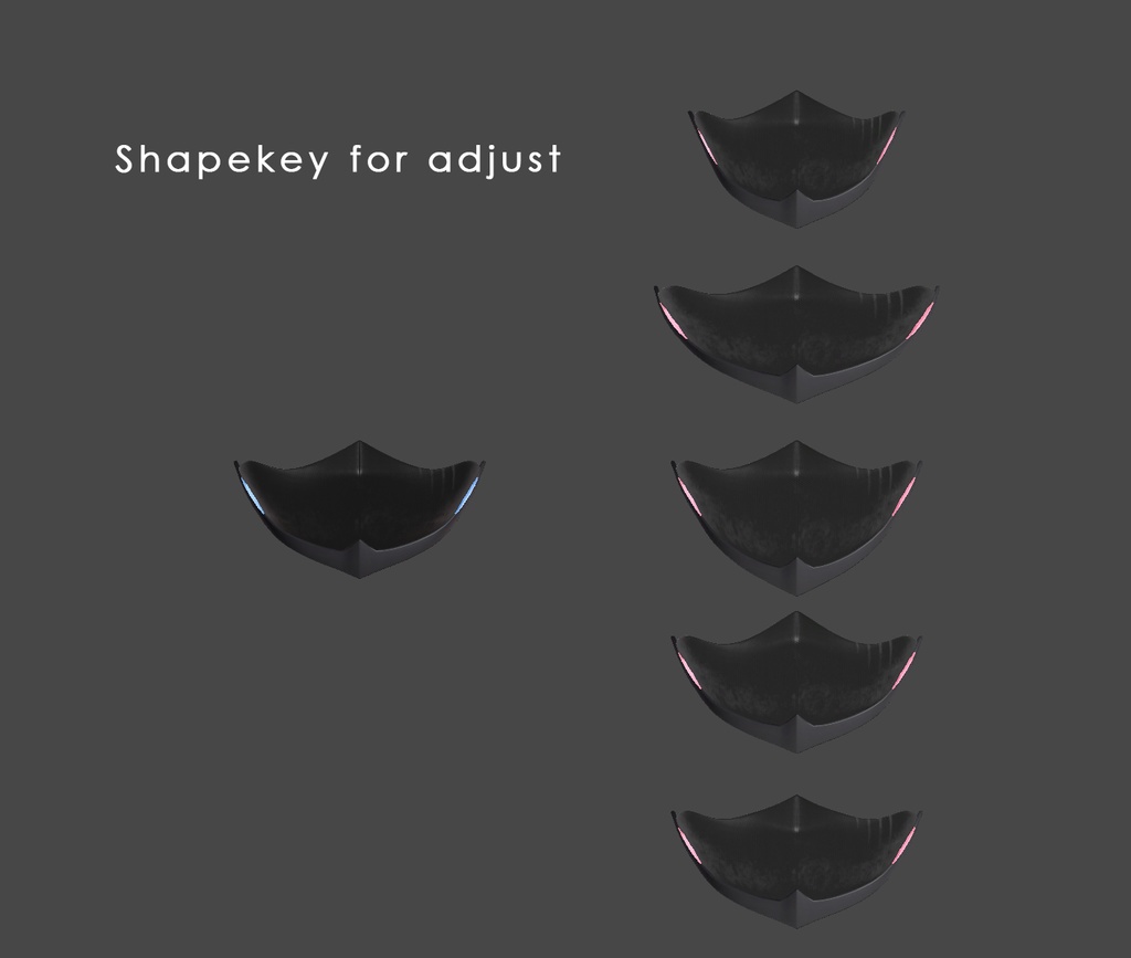 【VRchat用】【無料配布】Tac Mask