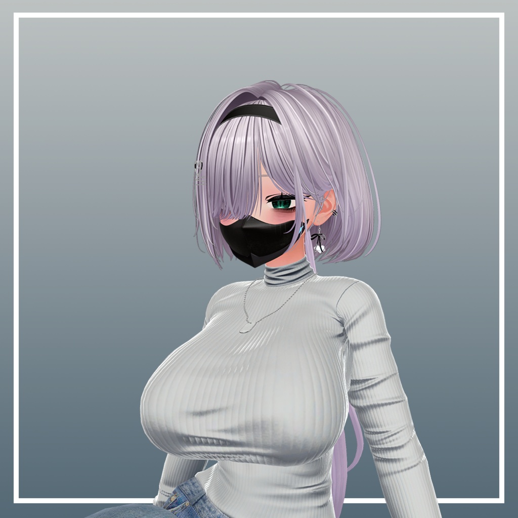 【VRchat用】【無料配布】Tac Mask