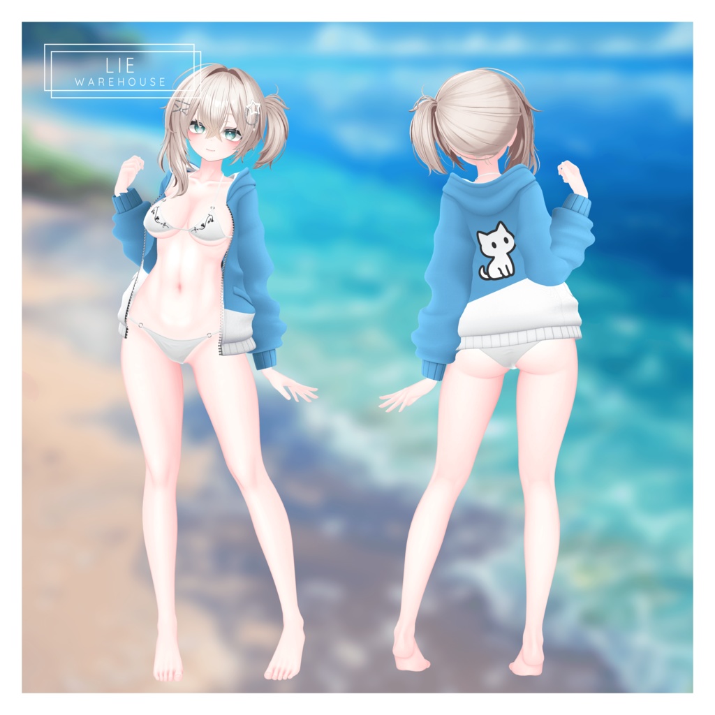 『Beach Hoodie 』  7アバター対応 [Selestia & Lasyusha update] 缩略图 11