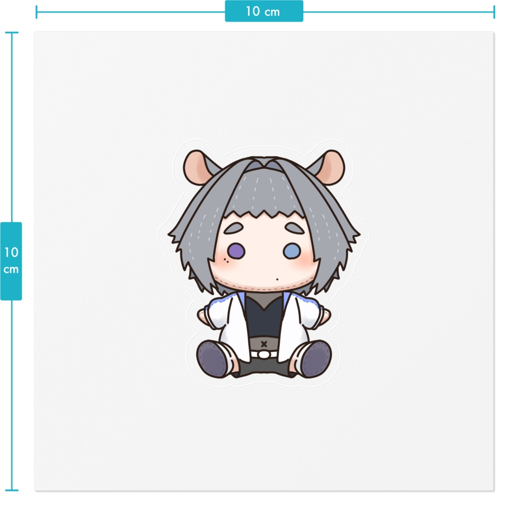 ぬいちゃん風ステッカー