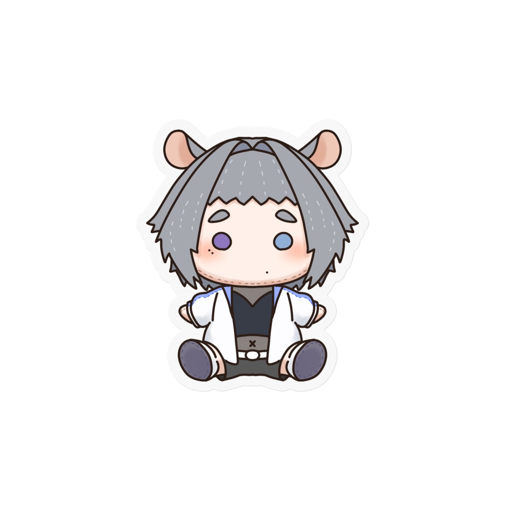 ぬいちゃん風ステッカー