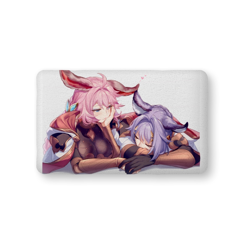 カトルとエッセルちゃんのふかふかクッション