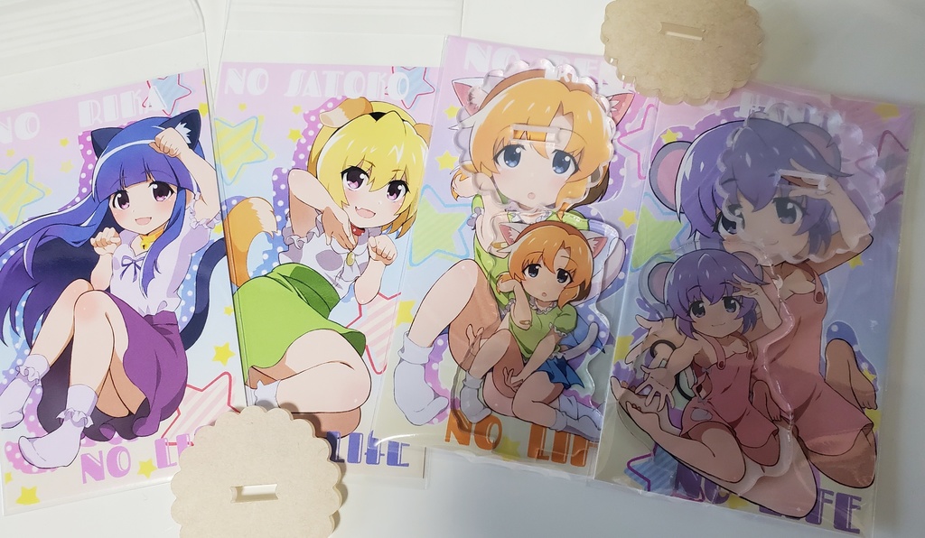 受注◆けも耳  50×50 アクスタ