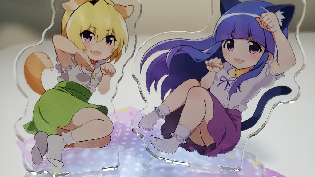 受注◆けも耳  50×50 アクスタ