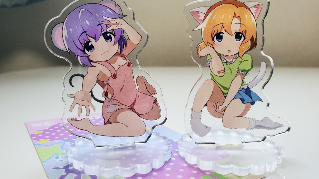 受注◆けも耳  50×50 アクスタ