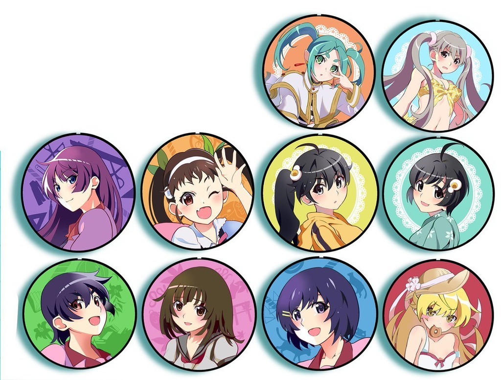 物語シリーズ 缶バッジ