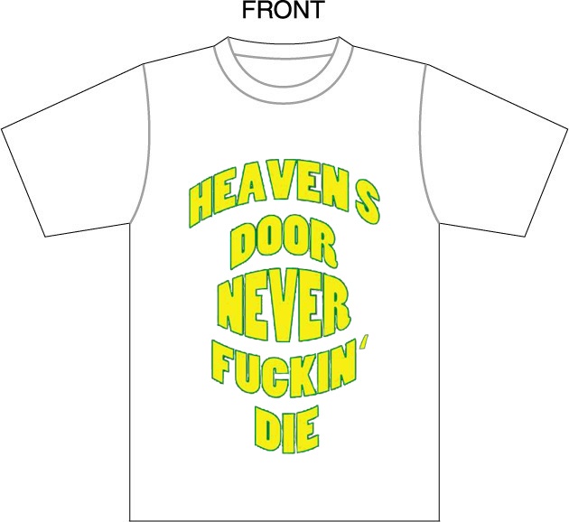 ランダム缶バッジ付 Heaven S Door救済支援オリジナルtシャツ ホワイト Heavensdoor Shop Booth