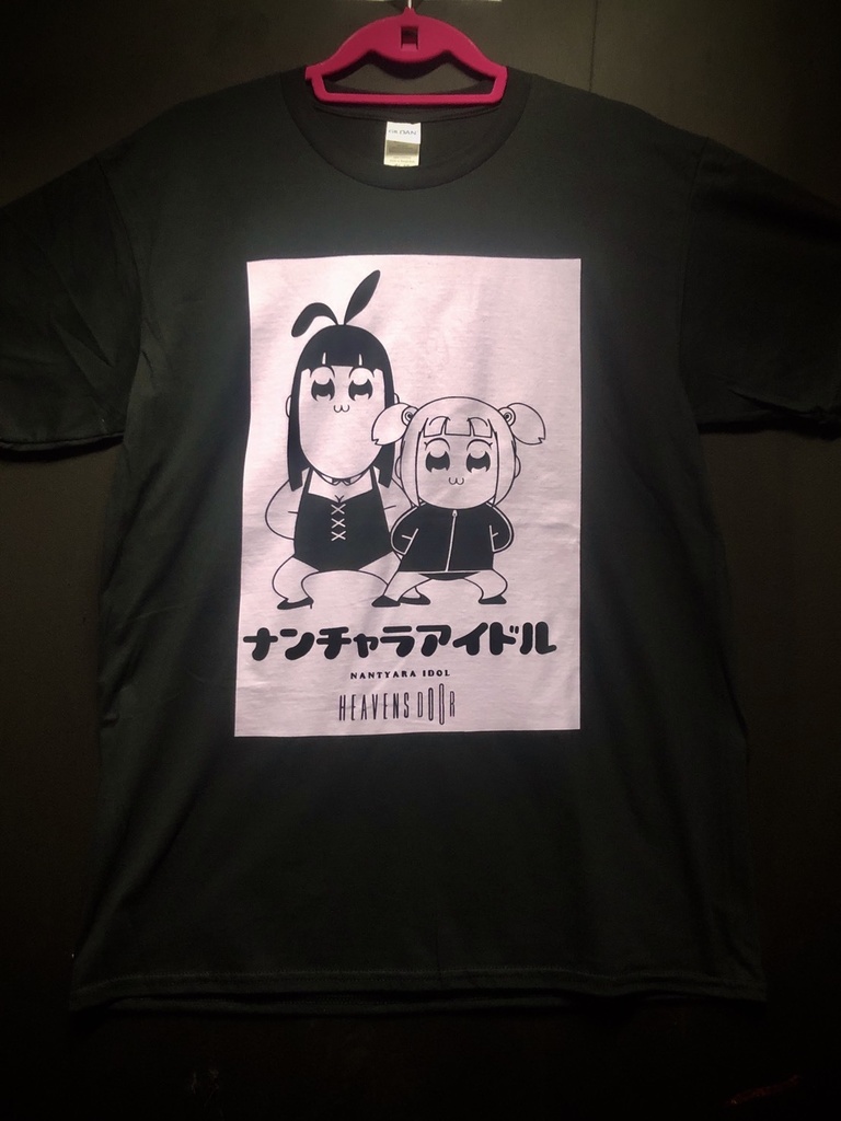 【ランダム缶バッジ付き】HEAVEN`S DOOR救済支援コラボTシャツ【なんちゃらアイドル】