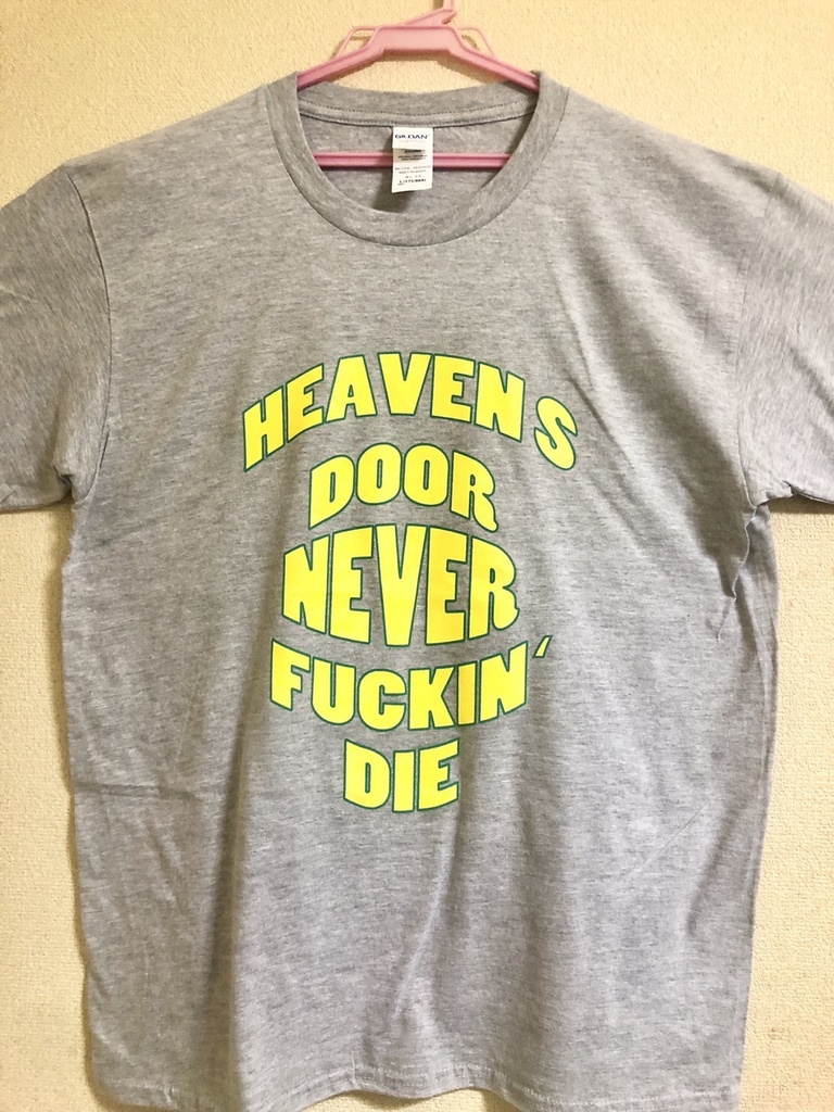 【ランダム缶バッジ付き】 HEAVEN`S DOOR救済支援オリジナルTシャツ【グレー】