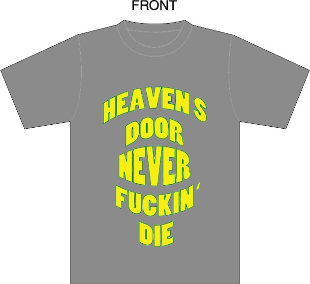 HEAVEN`S DOOR救済支援オリジナルTシャツ【グレー】