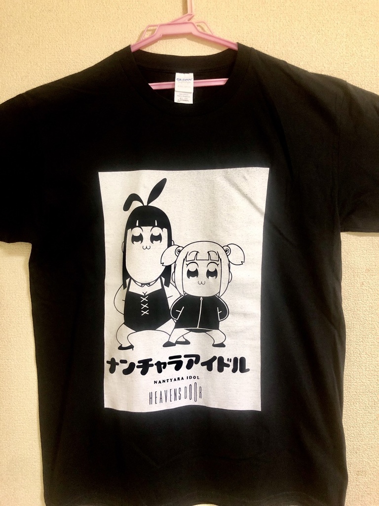 【ランダム缶バッジ付き】HEAVEN`S DOOR救済支援コラボTシャツ【なんちゃらアイドルver.2】