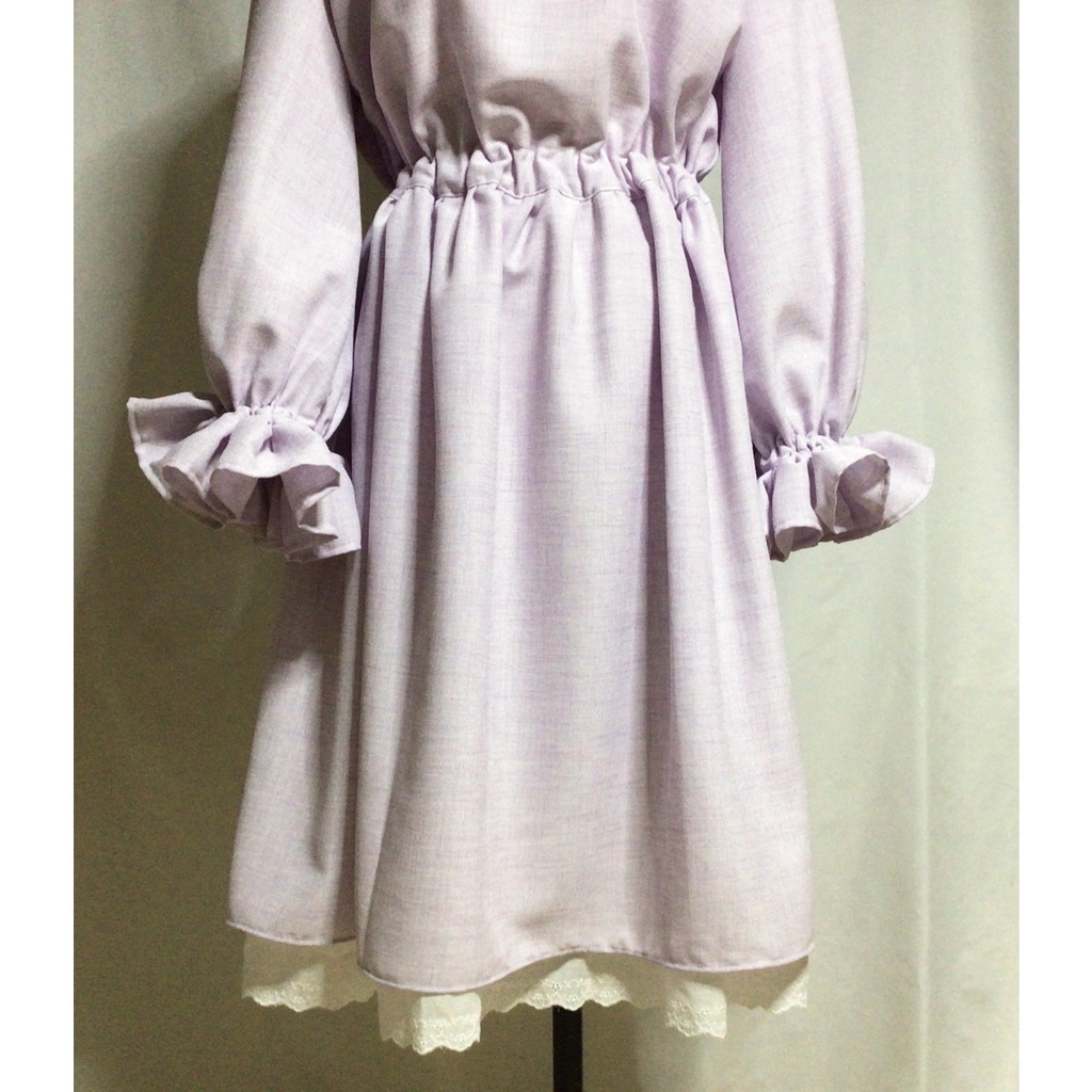 ラベンダーナチュラルワンピース