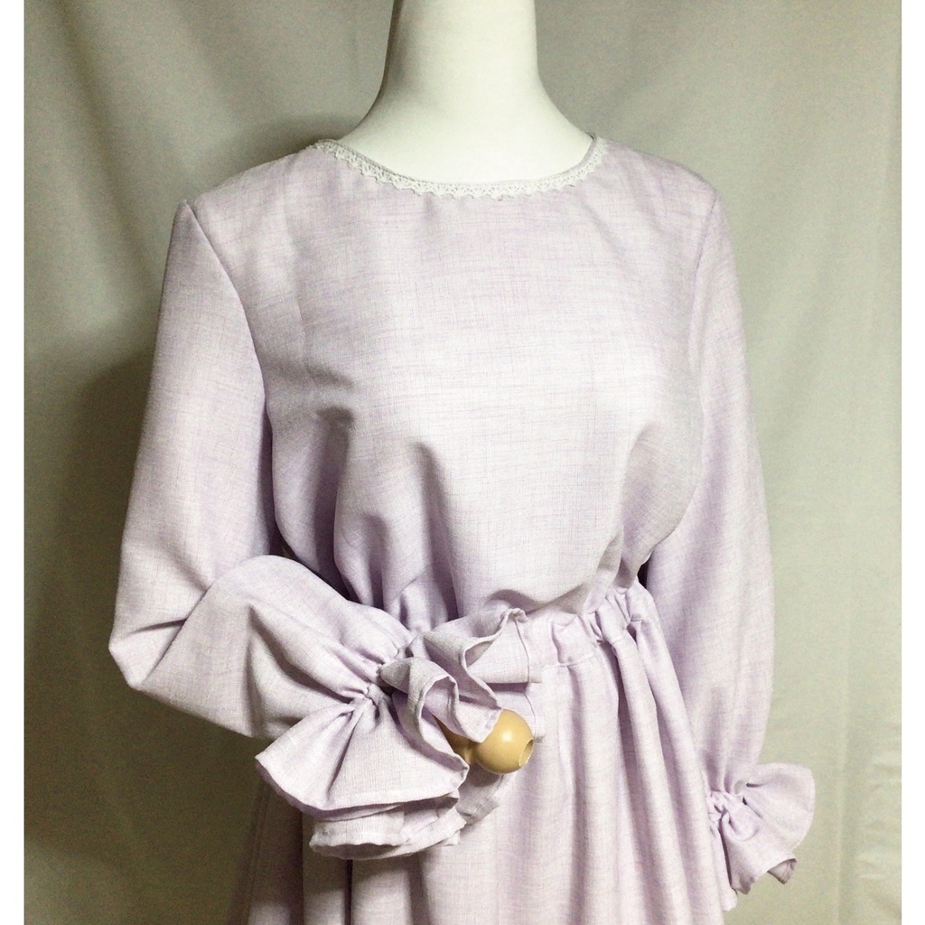 ラベンダーナチュラルワンピース