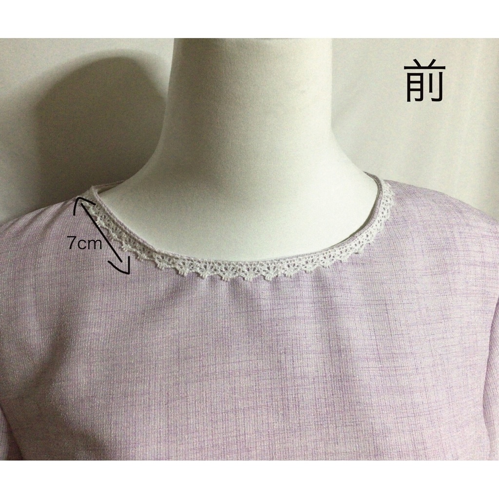 ラベンダーナチュラルワンピース