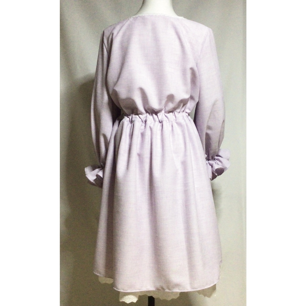 ラベンダーナチュラルワンピース