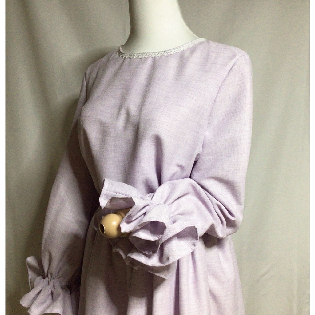 ラベンダーナチュラルワンピース