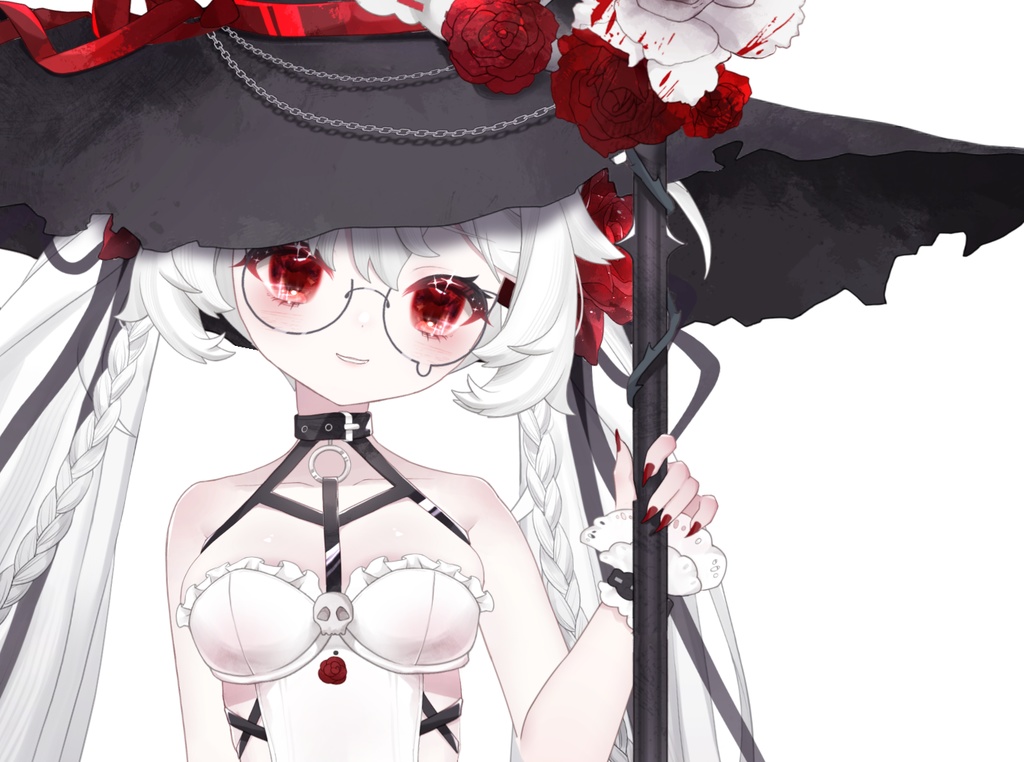【展示用のみの販売】【限定1点】live2d完成品モデル✦墓碑の魔女