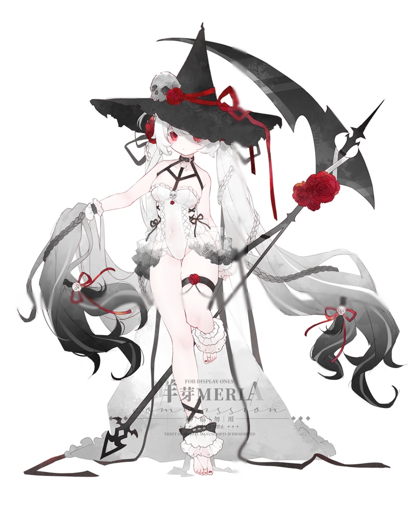 【展示用のみの販売】【限定1点】live2d完成品モデル✦墓碑の魔女