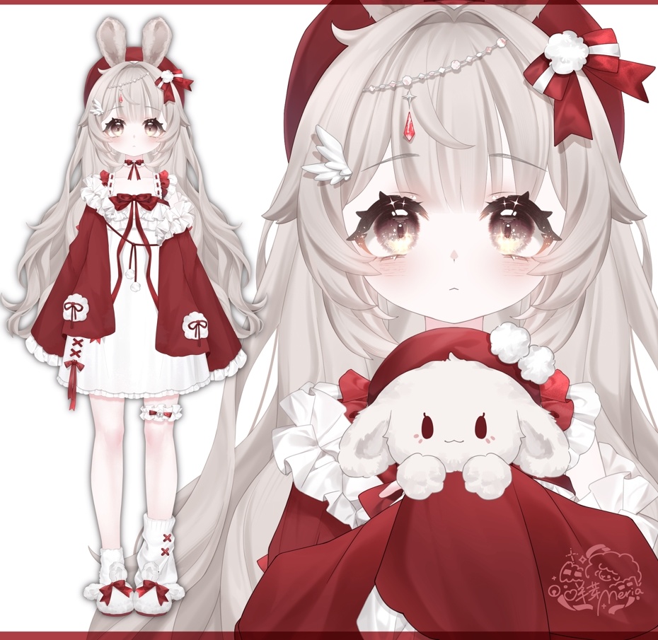 【展示用のみの販売】【限定1点】live2d完成品モデル✦毛绒兔兔