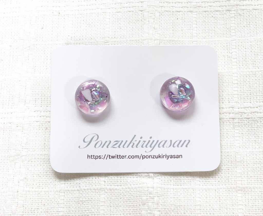 人気作品2colorホログラムピアス