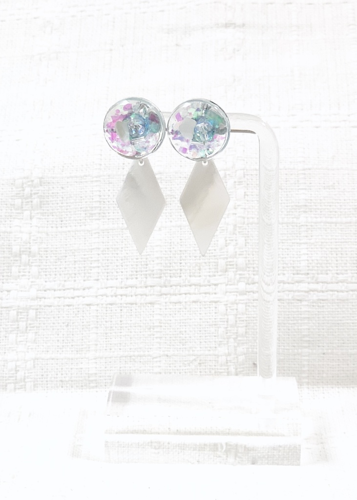 人気作品2colorホログラムピアス