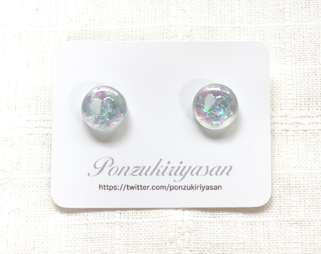 人気作品2colorホログラムピアス