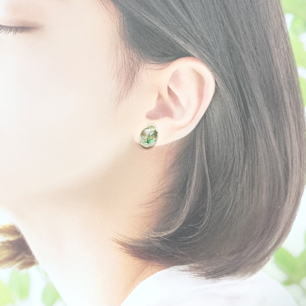 *ミントグリーンのイヤーカフセット*