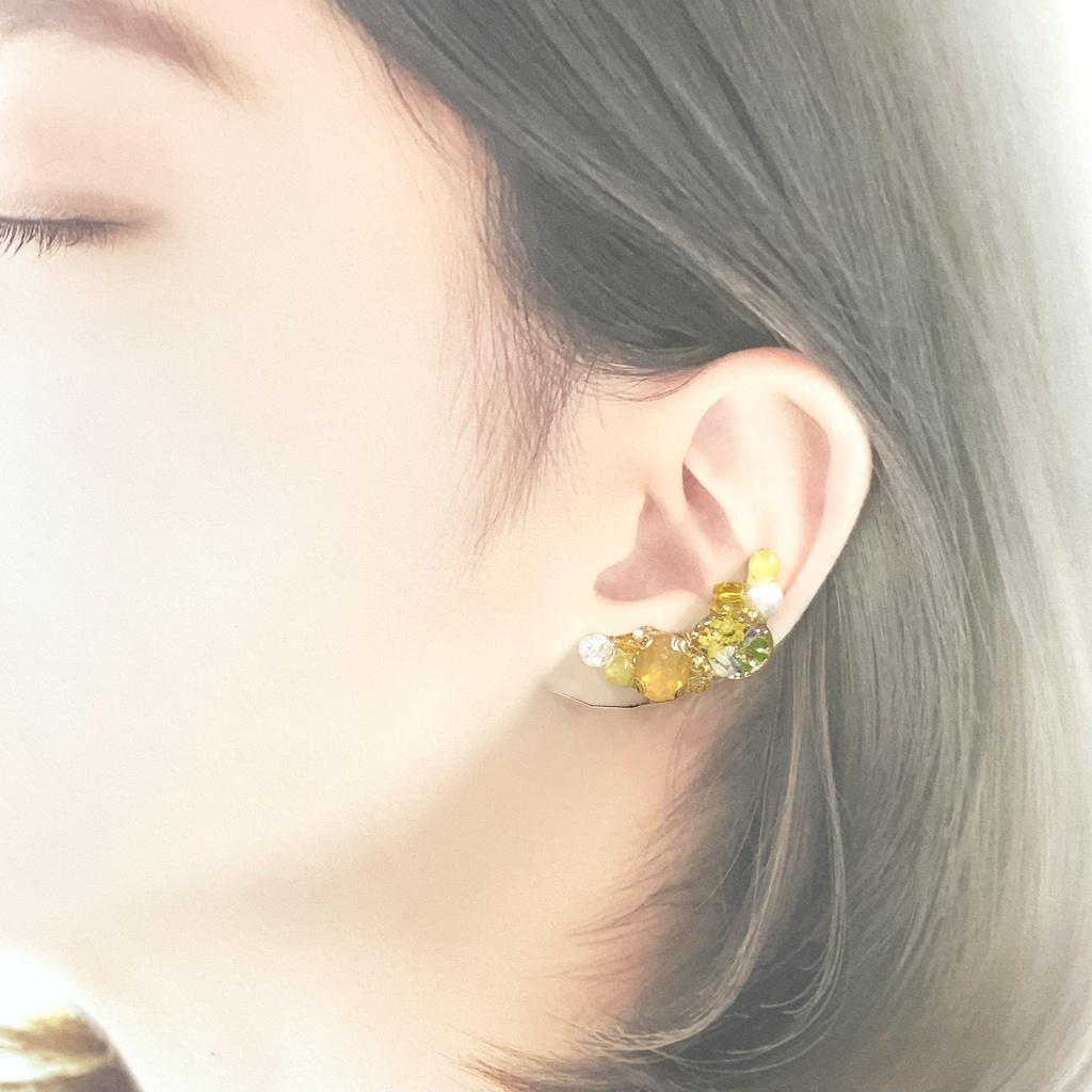 1222春の菜の花イメージイヤーカフセット