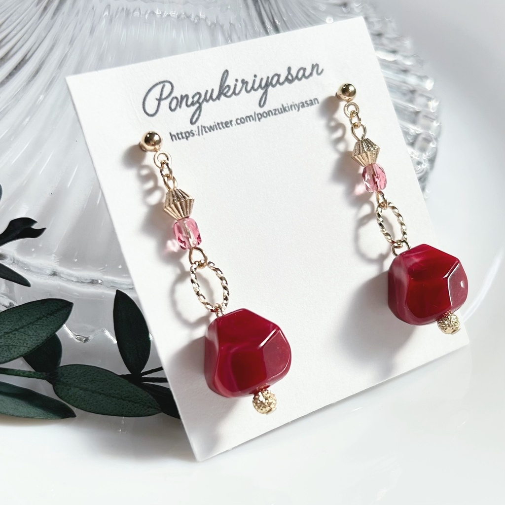 1728秋のティータイムピアス