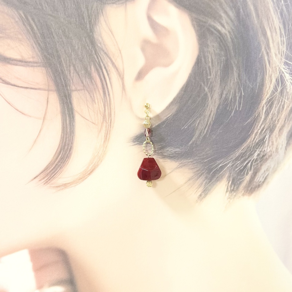 1728秋のティータイムピアス