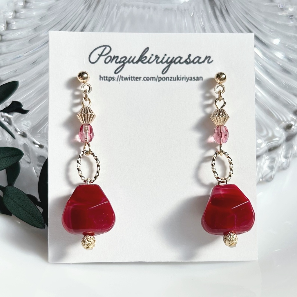 1728秋のティータイムピアス