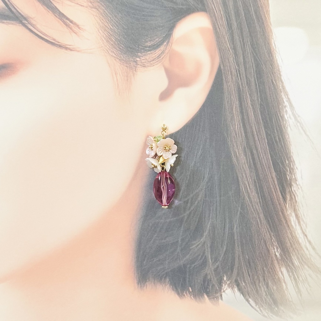 1810満開!さくらピアス