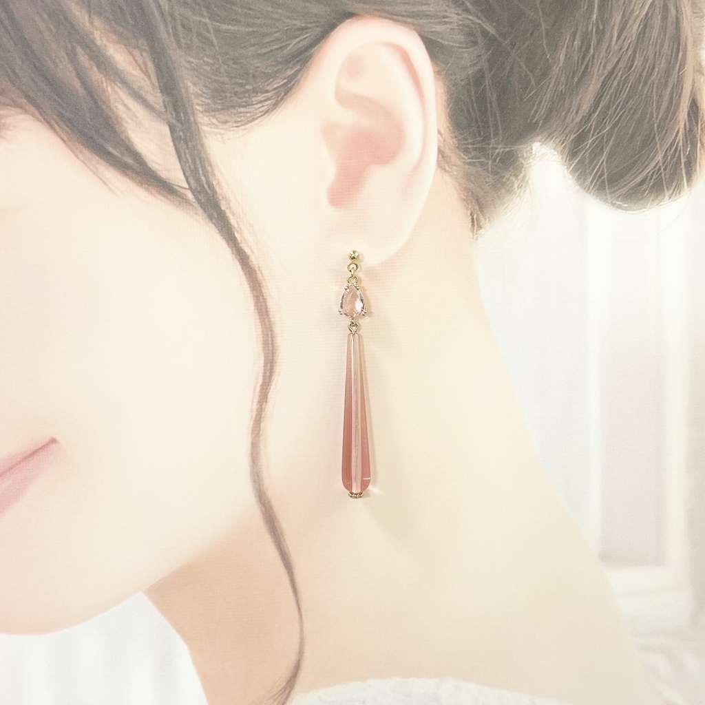 1812春のロングドロップピアス