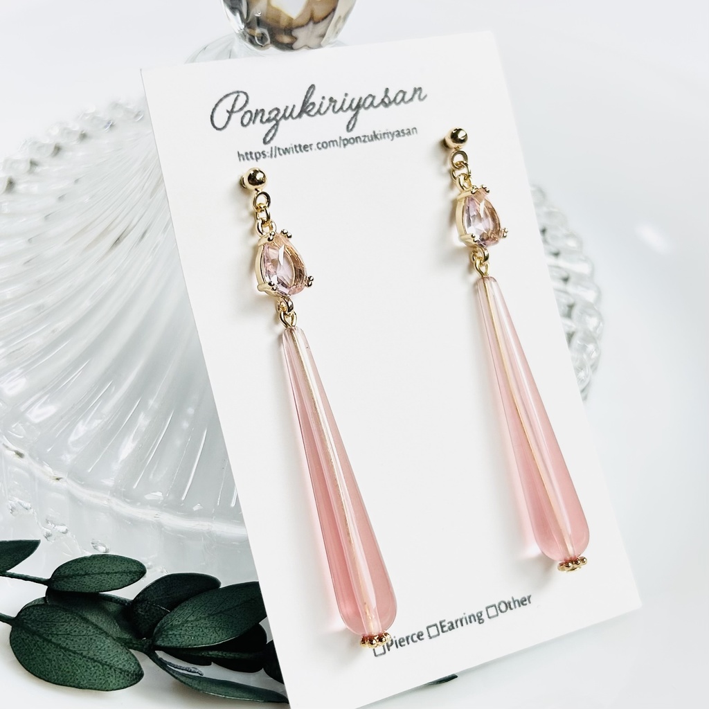 1812春のロングドロップピアス