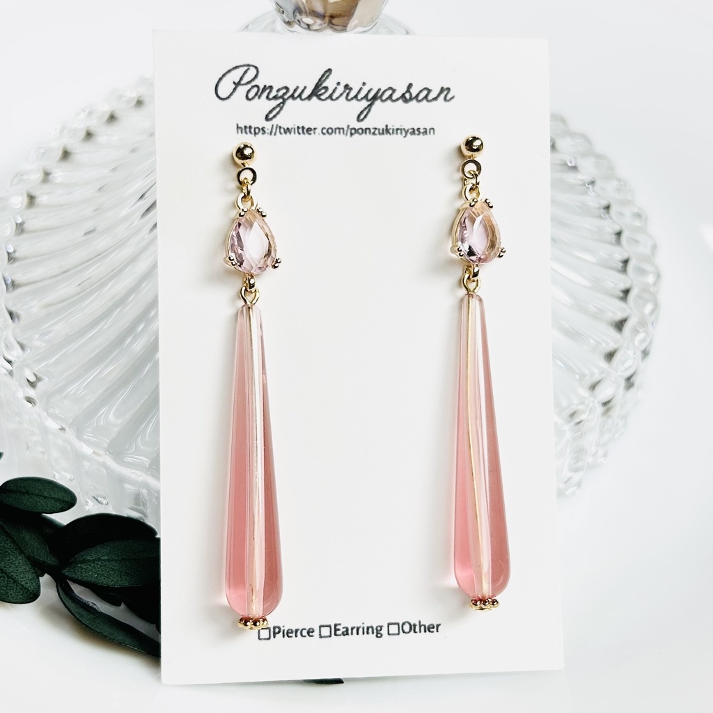 1812春のロングドロップピアス