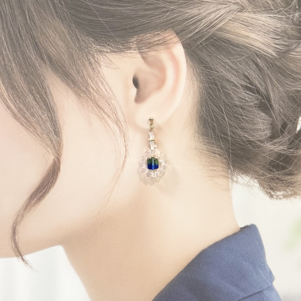 1871バブルリングピアス