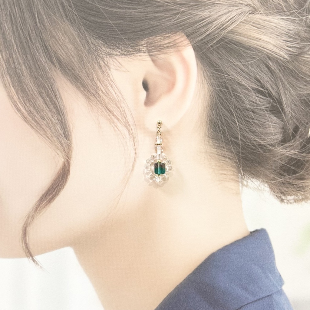 1871バブルリングピアス