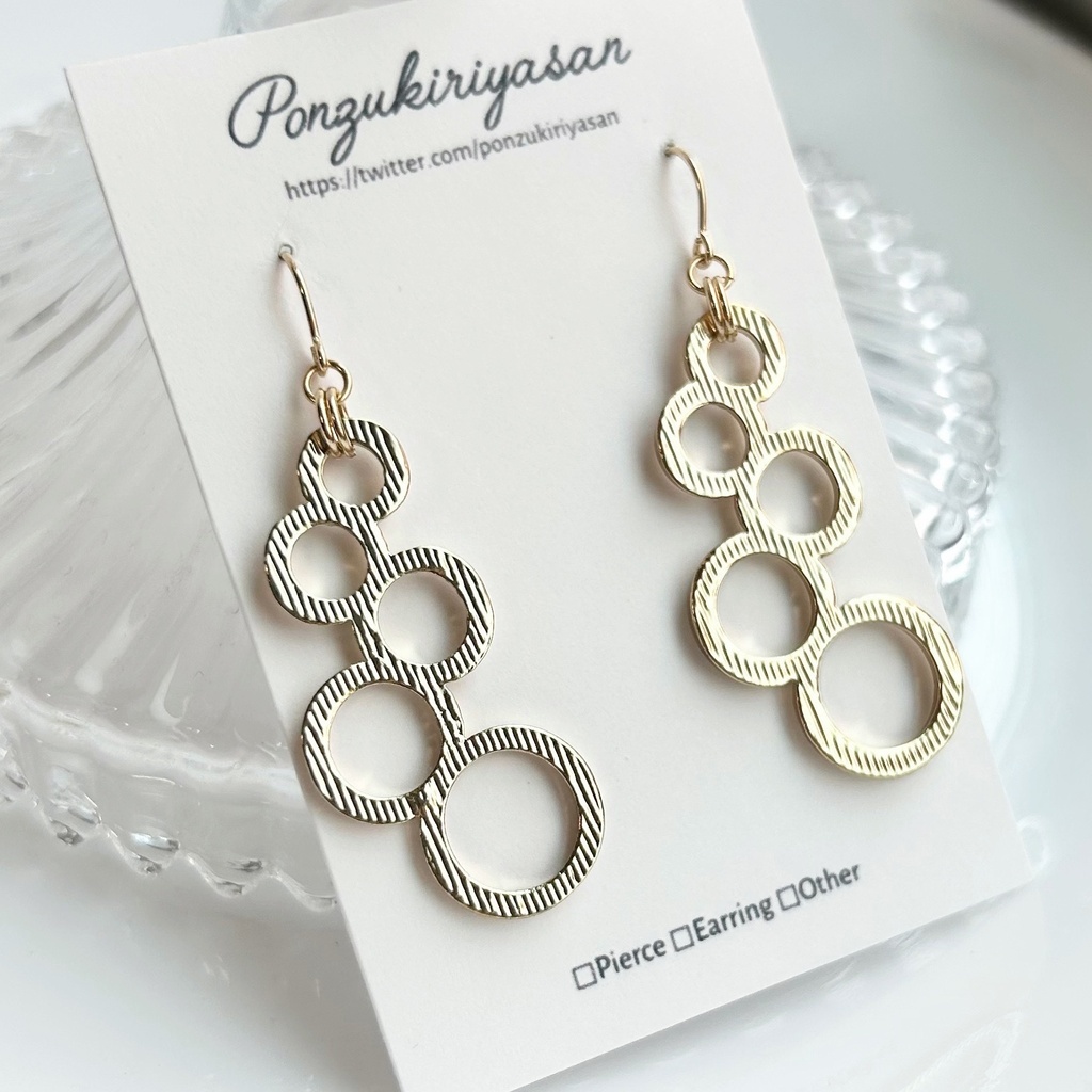 1885図形なピアス