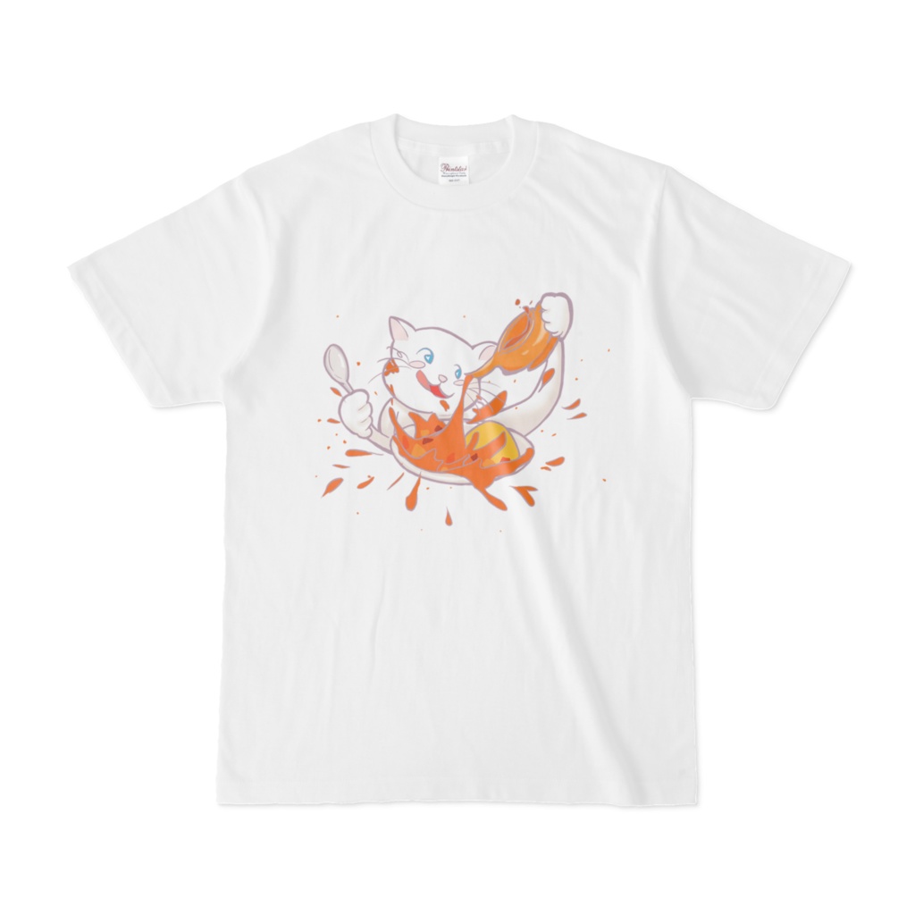シミTシャツ(白猫)