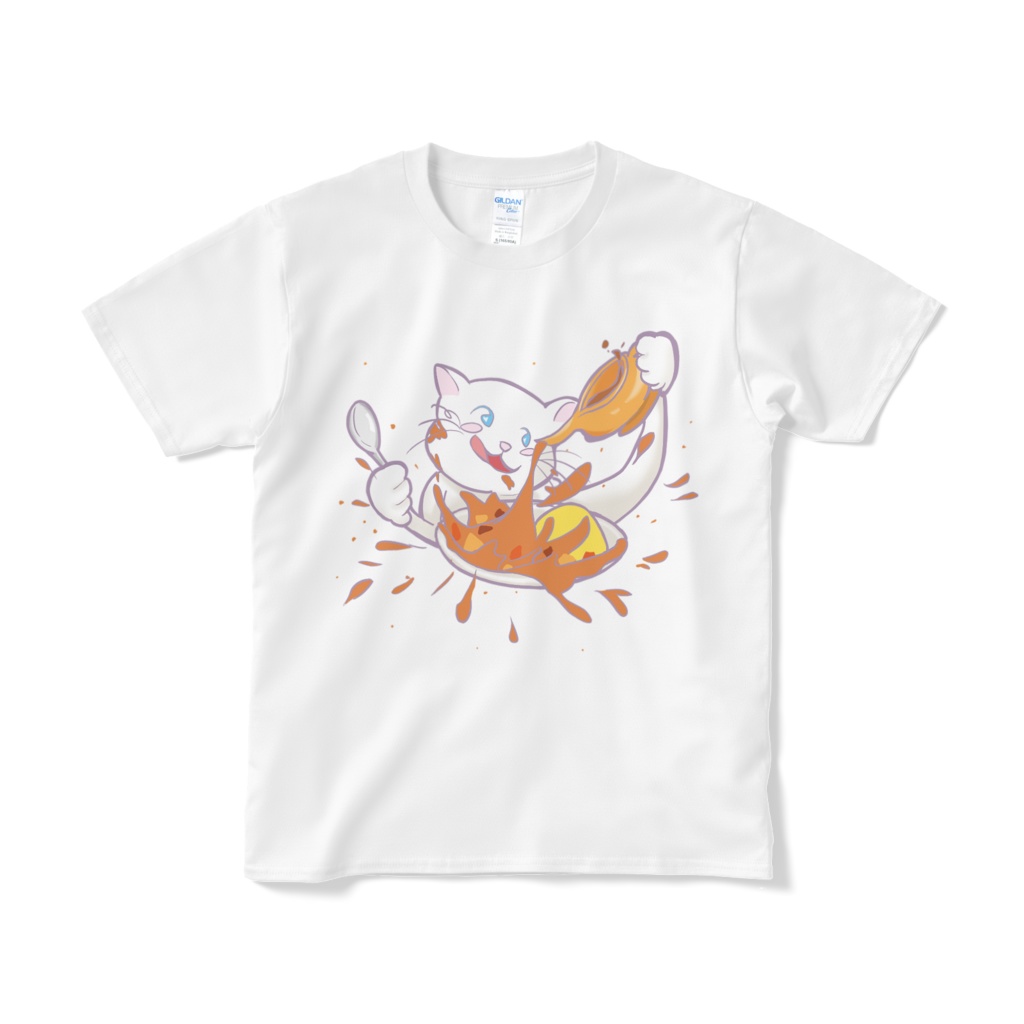 シミTシャツ(白猫)(短納期)
