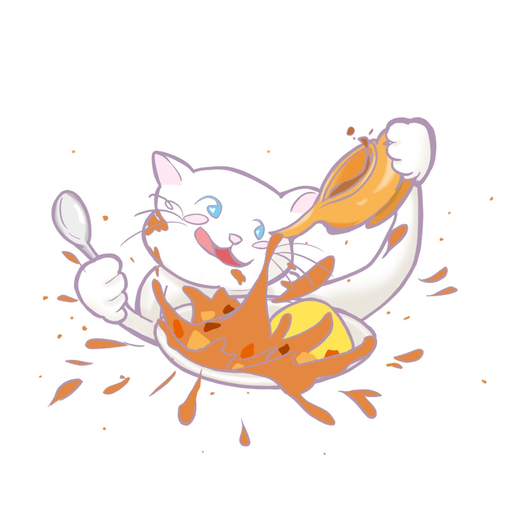 シミパーカー(白猫)