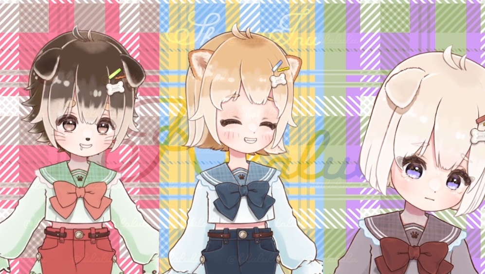 【Live2D】汎用カスタムモデル 豆柴/柴犬