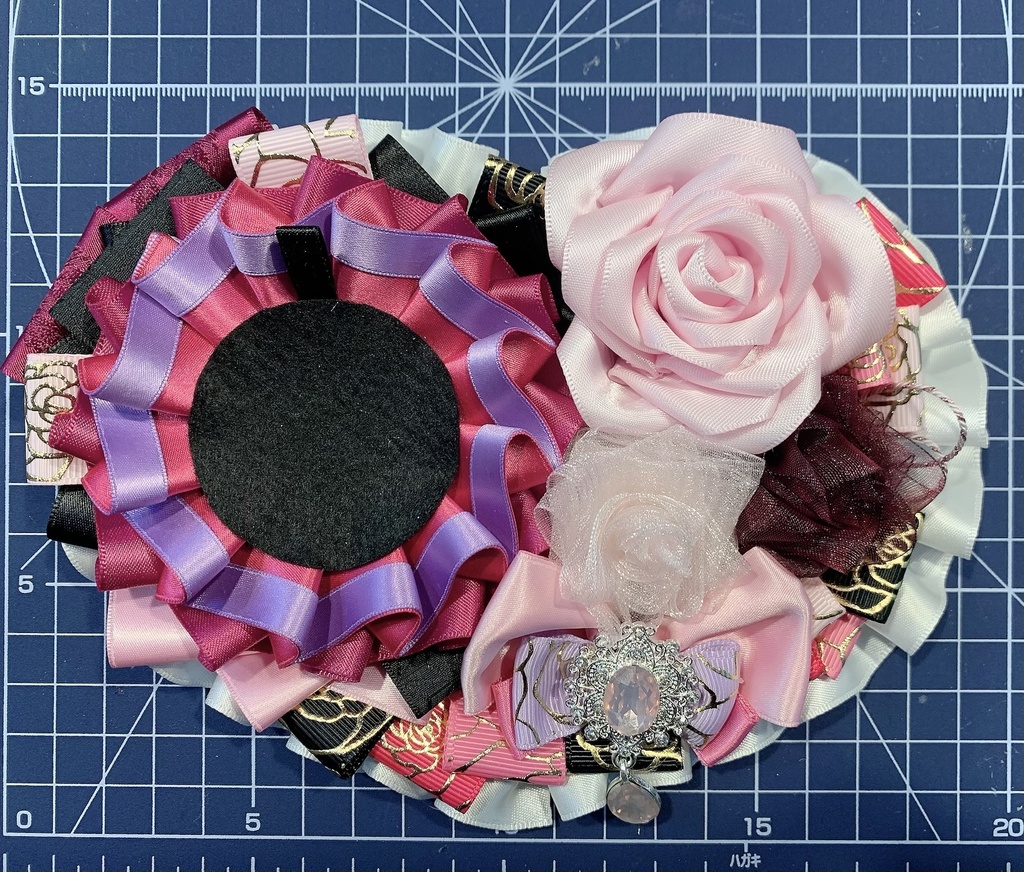 ハート型 ピンク&紫ver ロゼット